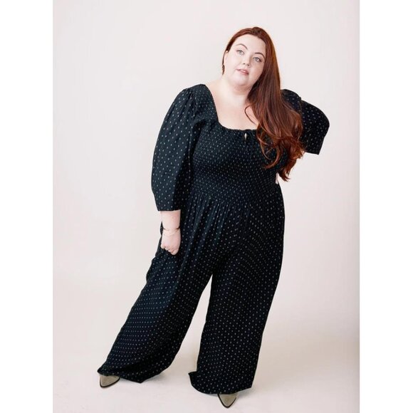 ABLE Women's Marion Smocked Jumpsuit Size XXL - Picture 1 of 13
